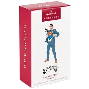 New! Superman Clark Kent Hallmark Keepsake Ornament 2024 DC Comics Superhero